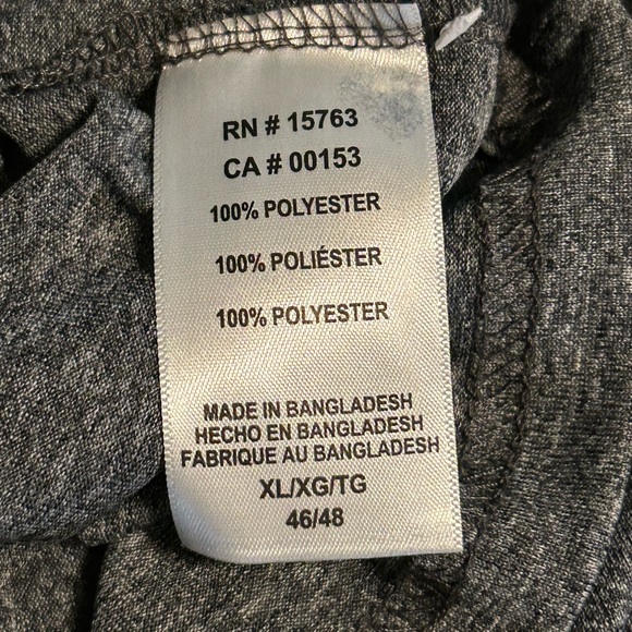 Chicago Blackhawks Officially Licensed NHL Gray Short Sleeve XL Textured Logo - Picture 13 of 15